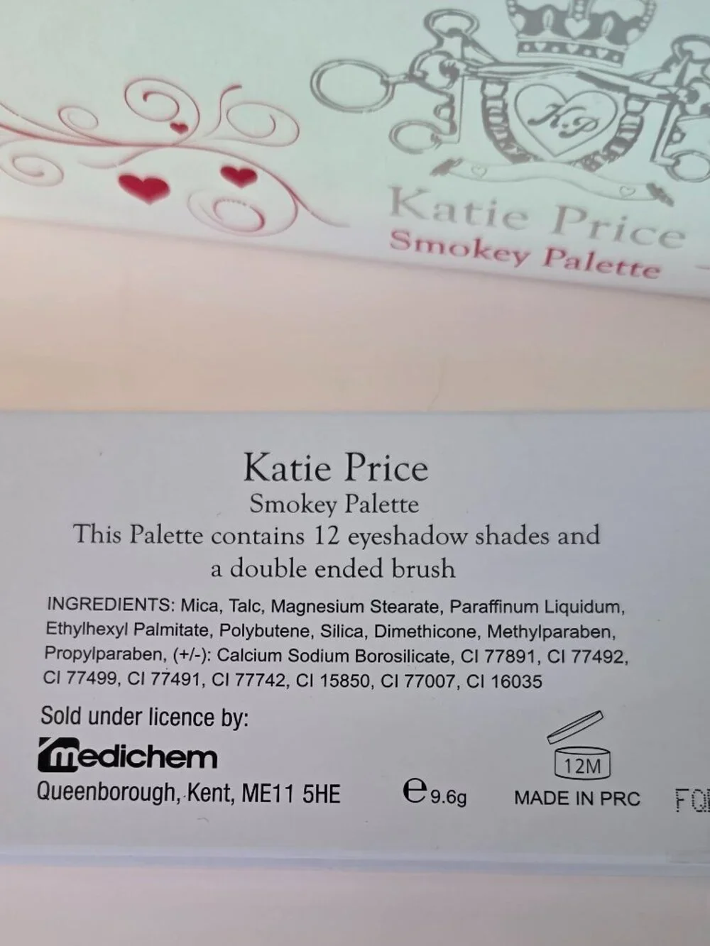 Katie Price SMOKEY Eyeshadow PALETTE Limited Edition